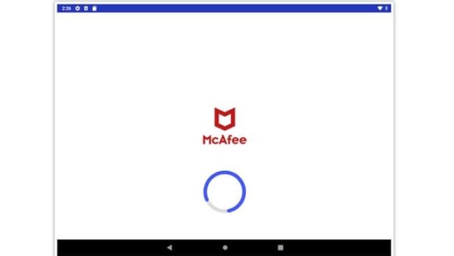 falešná aplikace McAfee