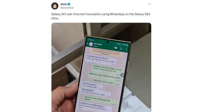 Překlad textu v prostředí komunikátoru WhatsApp