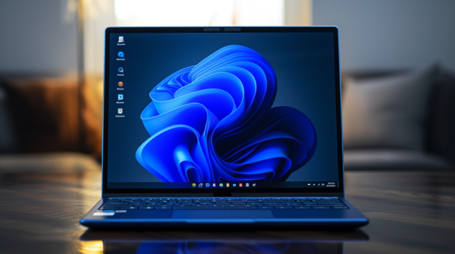 Windows 11 na obrazovce laptopu