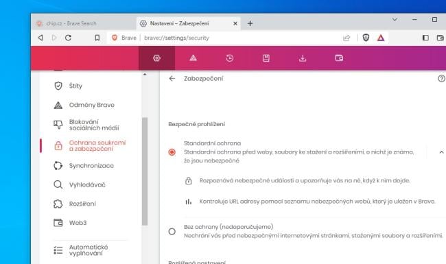 Internetový prohlížeč Brave a nastavení jeho bezpečnosti