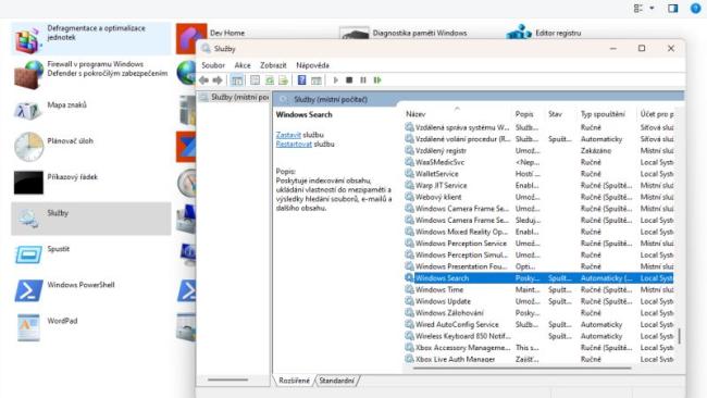 Vyhledávání ve Windows