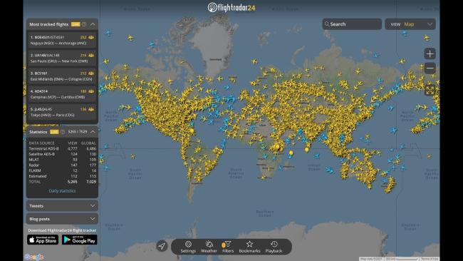 Aplikace FlightRadar24