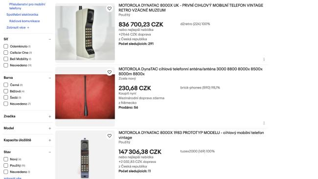 Motorola DynaTAC 8000X na eBay