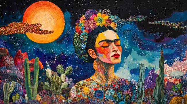 Frida Kahlo v Midjourney