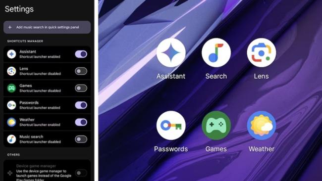 Google Shortcuts Launcher