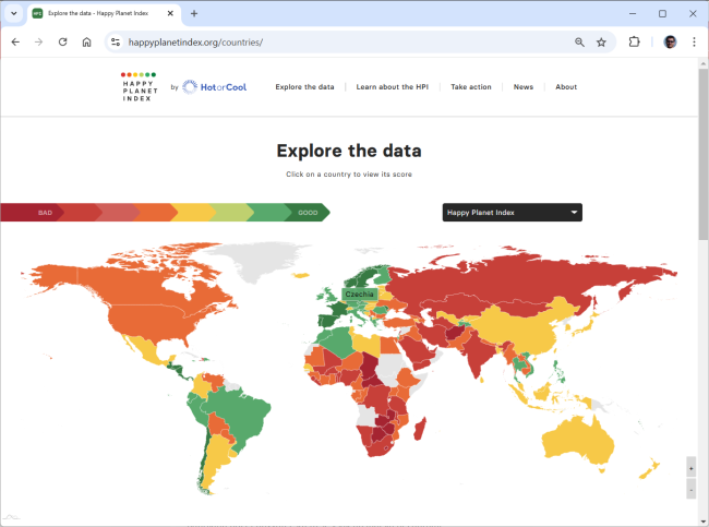 Happy Planet Index 