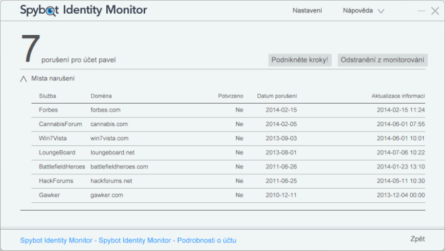 Spybot Identity Monitor