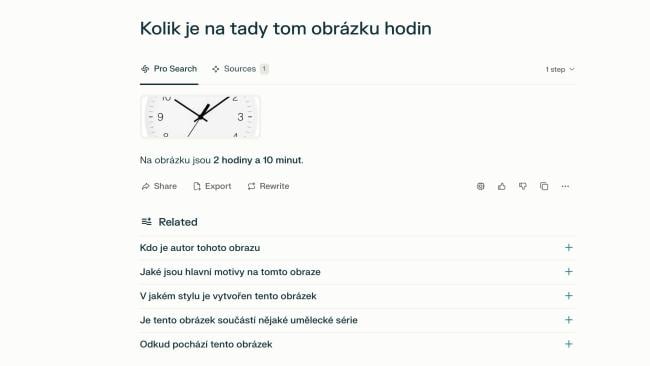 Otázka na hodiny pro Perplexity