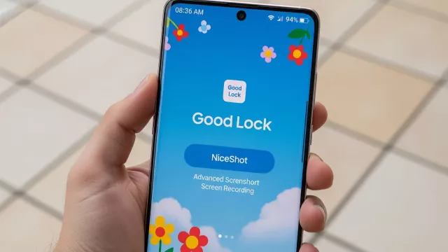 Aplikace Good Lock na displeji smartphonu