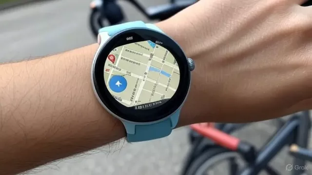Mapová navigace spuštěná na hodinkách