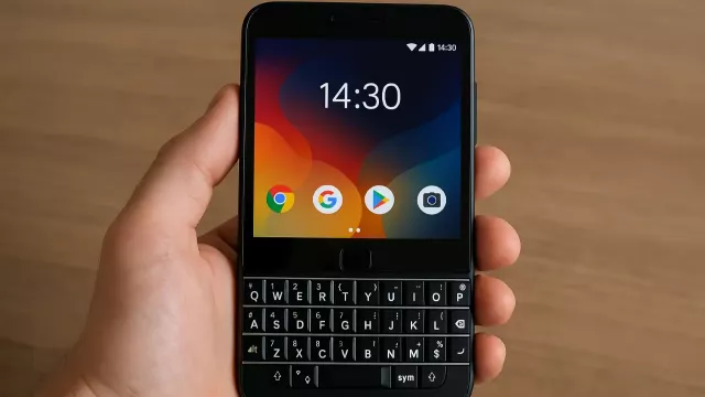 Tlačítkový mobil s Androidem
